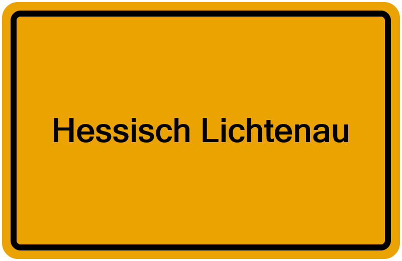Handelsregisterauszug Hessisch Lichtenau